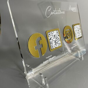 Hablador de acrílico 25 x 17 cm